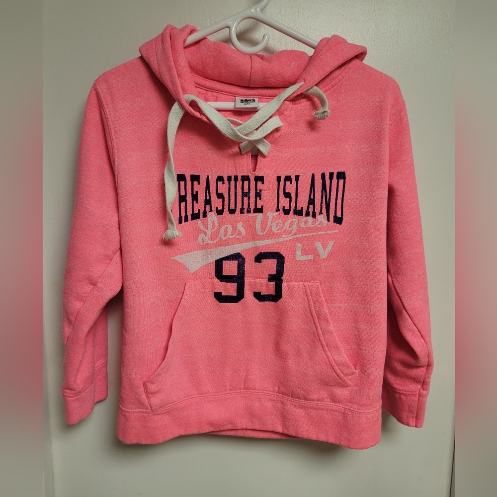 Womens pink Long Rock hoodie